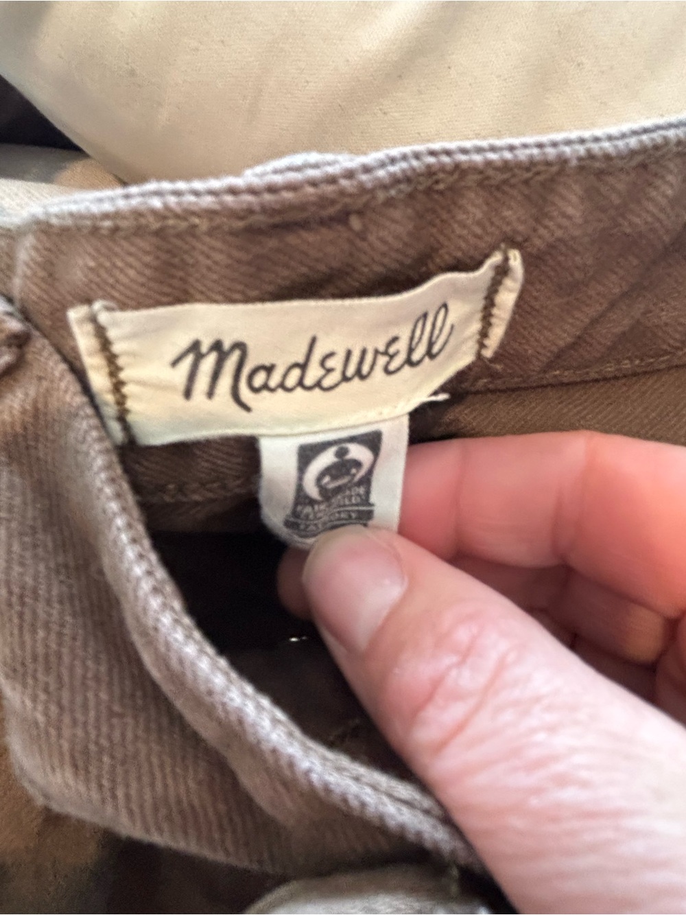 Madewell Darted Barrel Pants in Brown - Picture 4 of 6